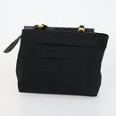 Salvatore Ferragamo Gancini Vala Hand Bag Leather 3 Set Black Auth 157075-18
