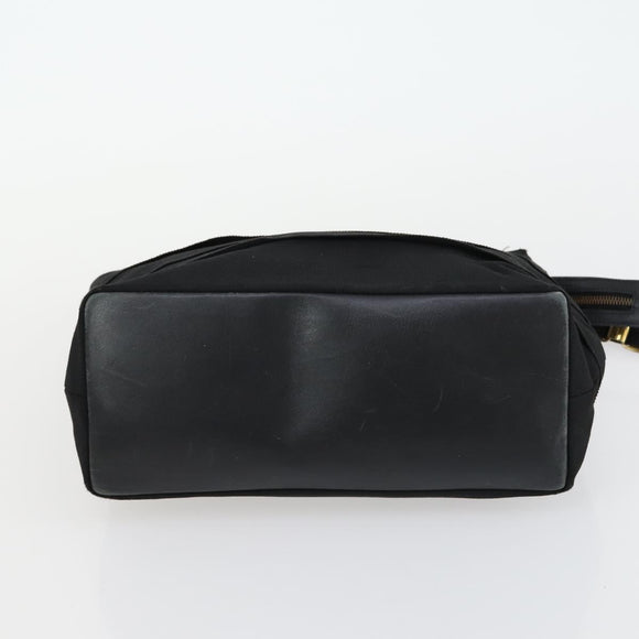 Salvatore Ferragamo Gancini Vala Hand Bag Leather 3 Set Black Auth 157075
