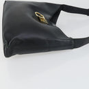 Salvatore Ferragamo Gancini Vala Hand Bag Leather 3 Set Black Auth 157075-4