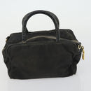 PRADA Tote Bag Nylon 2 Set Black Beige Auth 157078-11