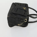 PRADA Tote Bag Nylon 2 Set Black Beige Auth 157078-12
