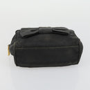PRADA Tote Bag Nylon 2 Set Black Beige Auth 157078-15