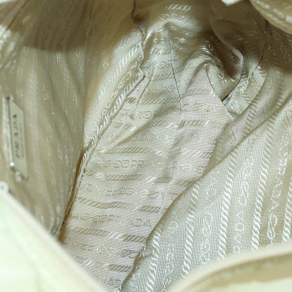 PRADA Tote Bag Nylon 2 Set Black Beige Auth 157078