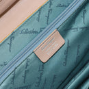 Salvatore Ferragamo Gancini Hand Bag Patent leather Brown Silver Auth 157100-17