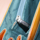 Salvatore Ferragamo Gancini Hand Bag Patent leather Brown Silver Auth 157100-21