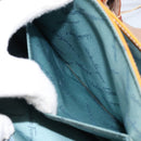 Salvatore Ferragamo Gancini Hand Bag Patent leather Brown Silver Auth 157100-24