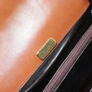 BALLY Shoulder Bag Leather Brown Gold Auth 157101-16
