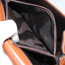 BALLY Shoulder Bag Leather Brown Gold Auth 157101-21