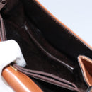 BALLY Shoulder Bag Leather Brown Gold Auth 157101-22