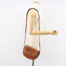 BALLY Shoulder Bag Leather Brown Gold Auth 157101-23