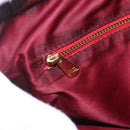 ETRO Paisley Hand Bag PVC Leather Brown Gold Auth 157103-16