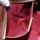 ETRO Paisley Hand Bag PVC Leather Brown Gold Auth 157103-20