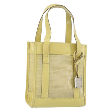 GUCCI Mesh Hand Bag Leather Green 000 2058 0500 5 Auth 157104