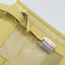 GUCCI Mesh Hand Bag Leather Green 000 2058 0500 5 Auth 157104-14