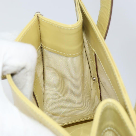 GUCCI Mesh Hand Bag Leather Green 000 2058 0500 5 Auth 157104