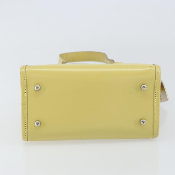 GUCCI Mesh Hand Bag Leather Green 000 2058 0500 5 Auth 157104