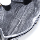 BALLY Chain Shoulder Bag Leather Black Gold Auth 157106-11