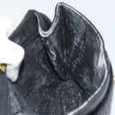 BALLY Chain Shoulder Bag Leather Black Gold Auth 157106-19