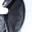 BALLY Chain Shoulder Bag Leather Black Gold Auth 157106-22