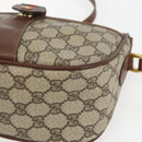 GUCCI GG Supreme Web Sherry Line Bag PVC Beige Gold 001 58 6177 Auth 157107-9