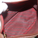 GUCCI GG Supreme Web Sherry Line Bag PVC Beige Gold 001 58 6177 Auth 157107-10