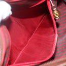 GUCCI GG Supreme Web Sherry Line Bag PVC Beige Gold 001 58 6177 Auth 157107-21