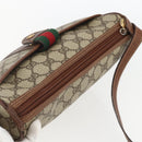 GUCCI GG Supreme Web Sherry Line Bag PVC Beige Gold 001 58 6177 Auth 157107-6