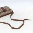 GUCCI GG Supreme Web Sherry Line Bag PVC Beige Gold 001 58 6177 Auth 157107-7