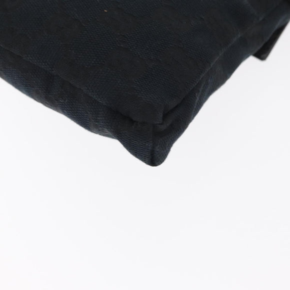 GUCCI GG Canvas Waist bag Black Silver 28566 Auth 157108