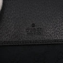GUCCI GG Canvas Waist bag Black Silver 28566 Auth 157108-16