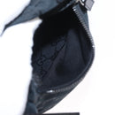 GUCCI GG Canvas Waist bag Black Silver 28566 Auth 157108-18