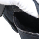 GUCCI GG Canvas Waist bag Black Silver 28566 Auth 157108-20