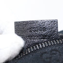 GUCCI GG Canvas Waist bag Black Silver 28566 Auth 157108-22