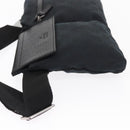 GUCCI GG Canvas Waist bag Black Silver 28566 Auth 157108-5