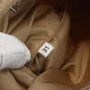 PRADA Hand Bag Nylon Beige Silver Auth 157109V-20