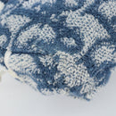 Christian Dior Trotter Canvas Hand Bag Pile Blue Auth 157110-11