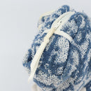 Christian Dior Trotter Canvas Hand Bag Pile Blue Auth 157110-14