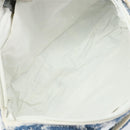 Christian Dior Trotter Canvas Hand Bag Pile Blue Auth 157110-17