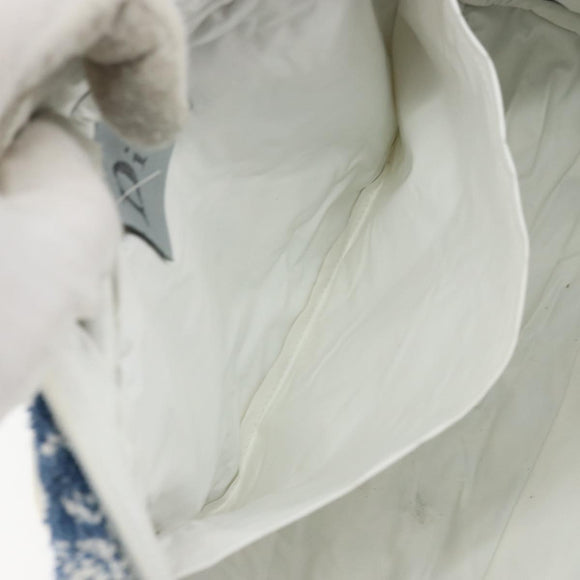 Christian Dior Trotter Canvas Hand Bag Pile Blue Auth 157110