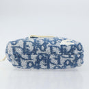 Christian Dior Trotter Canvas Hand Bag Pile Blue Auth 157110-9