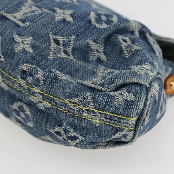 LOUIS VUITTON Monogram Denim Mini Preity Shoulder Bag Blue M95050 Auth 157111AV