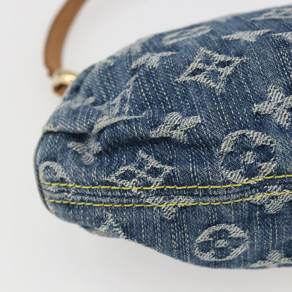 LOUIS VUITTON Monogram Denim Mini Preity Shoulder Bag Blue M95050 Auth 157111AV