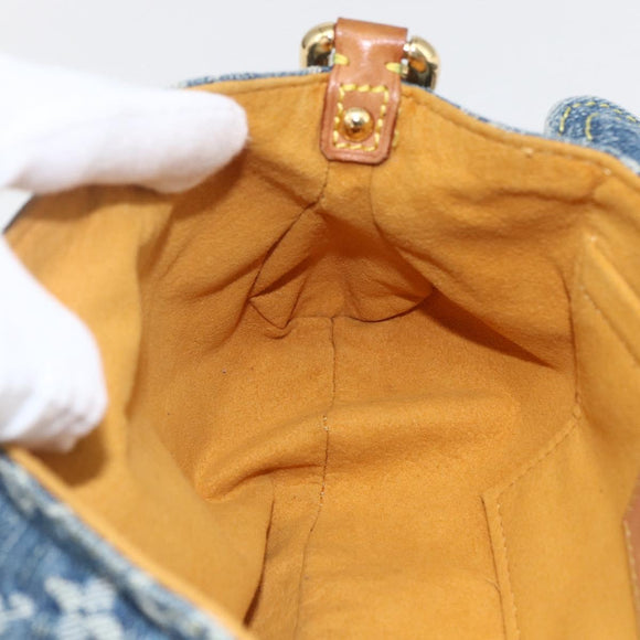 LOUIS VUITTON Monogram Denim Mini Preity Shoulder Bag Blue M95050 Auth 157111AV