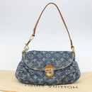 LOUIS VUITTON Monogram Denim Mini Preity Shoulder Bag Blue M95050 Auth 157111AV-12