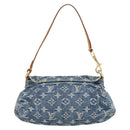 LOUIS VUITTON Monogram Denim Mini Preity Shoulder Bag Blue M95050 Auth 157111AV-2