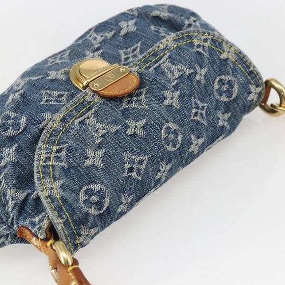 LOUIS VUITTON Monogram Denim Mini Preity Shoulder Bag Blue M95050 Auth 157111AV