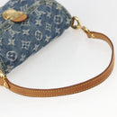 LOUIS VUITTON Monogram Denim Mini Preity Shoulder Bag Blue M95050 Auth 157111AV-7