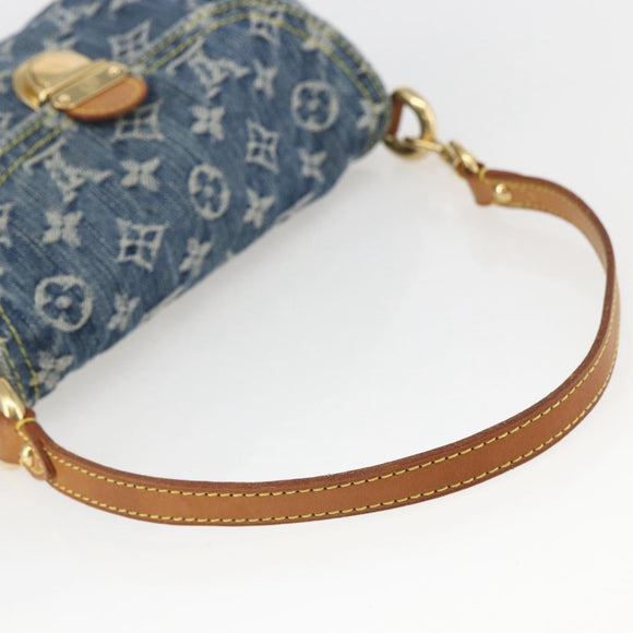 LOUIS VUITTON Monogram Denim Mini Preity Shoulder Bag Blue M95050 Auth 157111AV