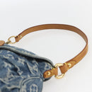 LOUIS VUITTON Monogram Denim Mini Preity Shoulder Bag Blue M95050 Auth 157111AV-8