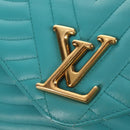LOUIS VUITTON New Wave PM Herz-Tasche Türkisblau M51936 LV Auth 157113M-20